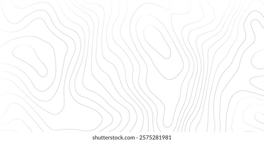 Abstract lines background. Contour maps. Topo contour map on white background. Abstract background with waves Geographic mountain relief.