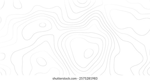 Abstract lines background. Contour maps. Topo contour map on white background. Abstract background with waves Geographic mountain relief.