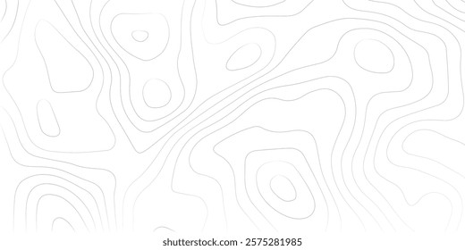 Abstract lines background. Contour maps. Topo contour map on white background. Abstract background with waves Geographic mountain relief.