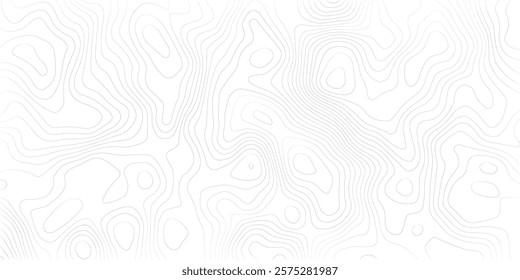 Abstract lines background. Contour maps. Topo contour map on white background. Abstract background with waves Geographic mountain relief.