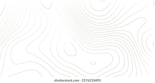 Abstract lines background. Contour maps. Topo contour map on white background. Abstract background with waves Geographic mountain relief.