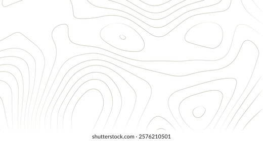 Abstract lines background. Contour maps. Topo contour map on white background. Abstract background with waves Geographic mountain relief.