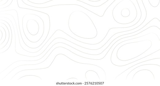 Abstract lines background. Contour maps. Topo contour map on white background. Abstract background with waves Geographic mountain relief.