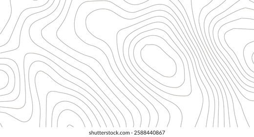 Abstract lines background. Contour maps. Topo contour map on white background. Abstract background with waves Geographic mountain relief.