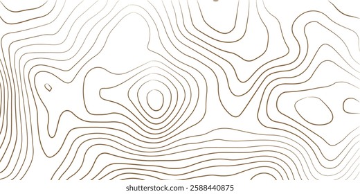 Abstract lines background. Contour maps. Topo contour map on white background. Abstract background with waves Geographic mountain relief.