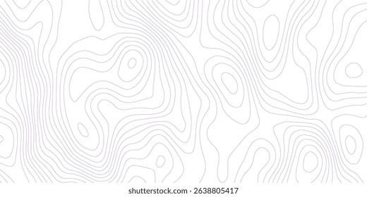 Abstract lines background. Contour maps. Topo contour map on white background. Abstract background with waves Geographic mountain relief.
