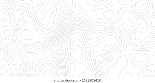 Abstract lines background. Contour maps. Topo contour map on white background. Abstract background with waves Geographic mountain relief.