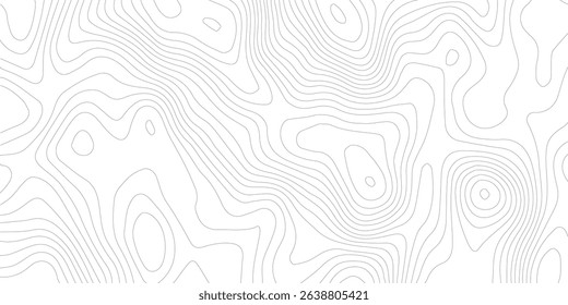 Abstract lines background. Contour maps. Topo contour map on white background. Abstract background with waves Geographic mountain relief.