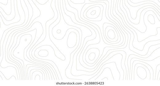 Abstract lines background. Contour maps. Topo contour map on white background. Abstract background with waves Geographic mountain relief.