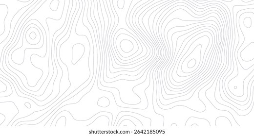 Abstract lines background. Contour maps. Topo contour map on white background. Abstract background with waves Geographic mountain relief.