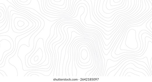 Abstract lines background. Contour maps. Topo contour map on white background. Abstract background with waves Geographic mountain relief.