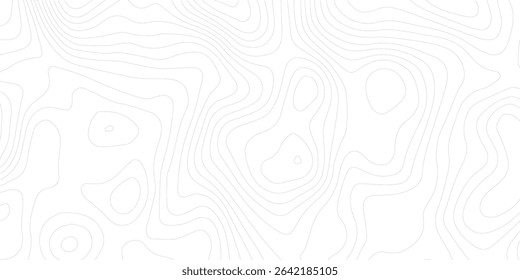 Abstract lines background. Contour maps. Topo contour map on white background. Abstract background with waves Geographic mountain relief.