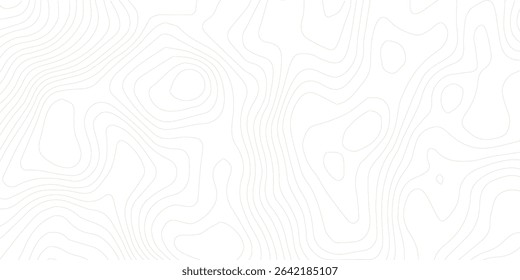 Abstract lines background. Contour maps. Topo contour map on white background. Abstract background with waves Geographic mountain relief.