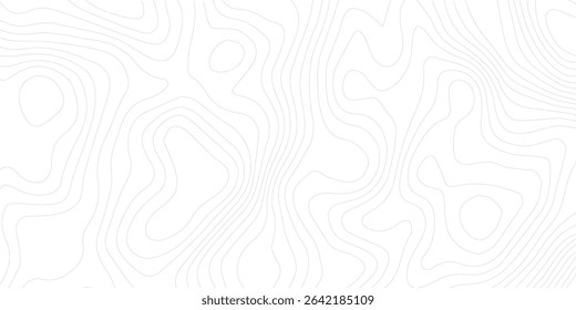 Abstract lines background. Contour maps. Topo contour map on white background. Abstract background with waves Geographic mountain relief.