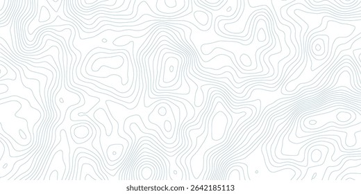 Abstract lines background. Contour maps. Topo contour map on white background. Abstract background with waves Geographic mountain relief.