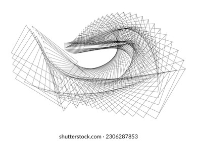 abstract lines background, creative geometric dynamic pattern, vector modern design element