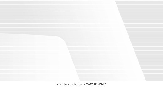 Abstract lines background design with diagonal line pattern in grey colour. Vector white horizontal template modern abstract