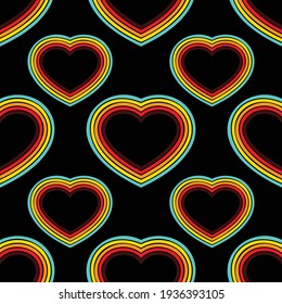 Fondo de líneas abstractas con colores diferentes para fondo retro. Papel tapiz de moda antiguo con diseño de líneas de perspectiva geométrica
