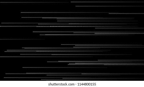 Abstract lines background. Dots flow. Vector illustration.
