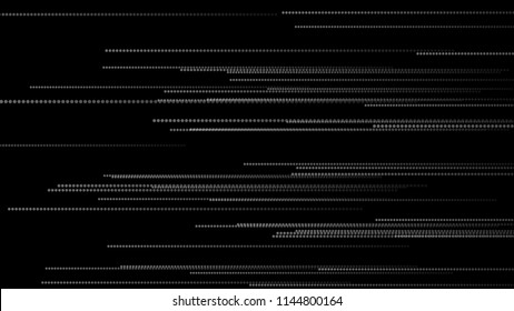 Abstract lines background. Dots flow. Vector illustration.