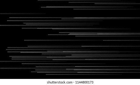 Abstract lines background. Dots flow. Vector illustration.