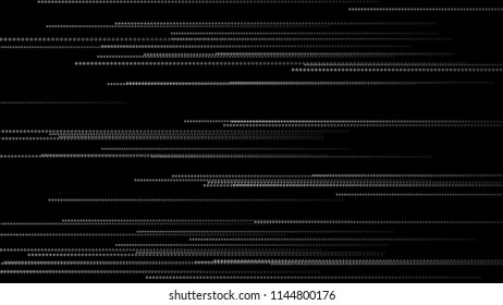 Abstract lines background. Dots flow. Vector illustration.