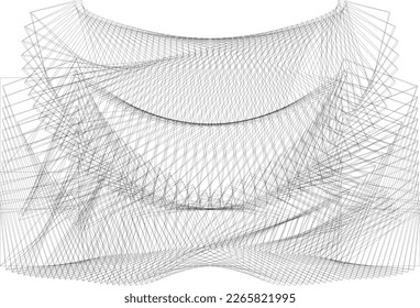 abstract lines background, geometric dynamic pattern, vector modern design black and white texture