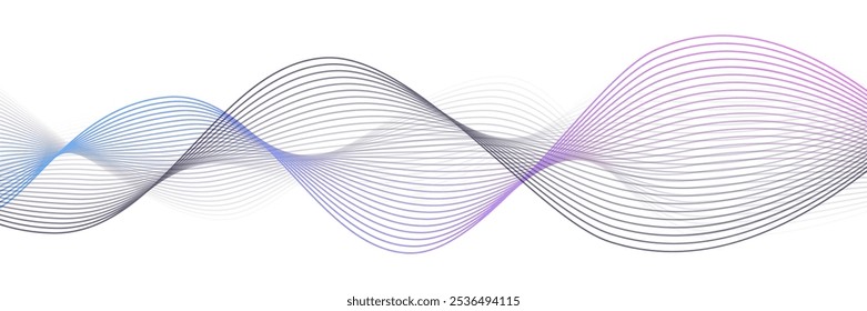 Abstrakte Linien, Hintergrund einzeln, verdrillte Kurven, Wellenlinien, Wellenlinien