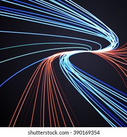 Abstract lines background, motion design vector illustration.