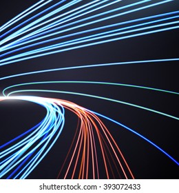 Abstract lines background, motion design vector illustration.