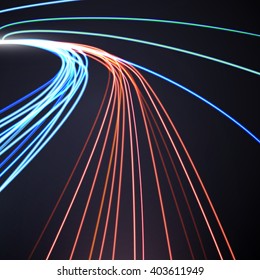 Abstract lines background, motion design vector illustration.