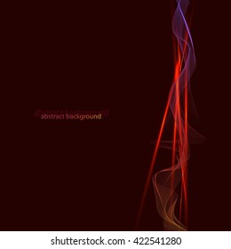 Abstract   lines background and neon light, vector