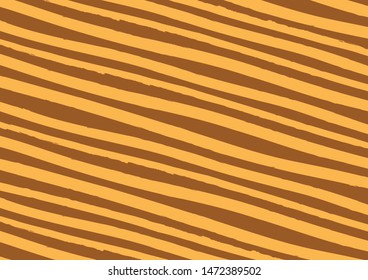 Abstract lines background in orange and brown colors. Vector watercolor imitation. Minimalistic design style. Backdrop for print or web. Digital dry brush strokes. Bright colorful retro wallpaper.
