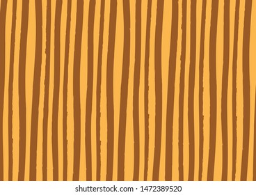 Abstract lines background in orange and brown colors. Vector watercolor imitation. Minimalistic design style. Backdrop for print or web. Digital dry brush strokes. Bright colorful retro wallpaper.
