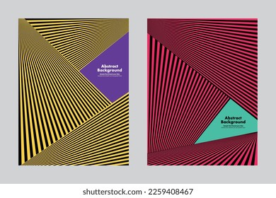 Abstract lines background, triangle geometric vector graphic design, stripes perspective, cover poster wallpaper backdrop brochures business cards website layout templates vertical banner, minimalist 