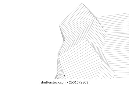 Abstract lines background vector 3d illustration