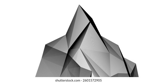 Abstract lines background vector 3d illustration