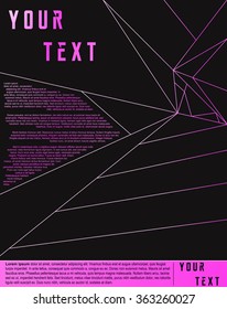 Abstract lines background, vector design