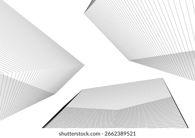 Abstract lines background vector drawing