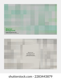 Abstract lines background, vector geometric graphic design, minimalist, cover website horizontal banner, business cards wallpaper backdrop, fading, overlapping squares, layout templates layers, green