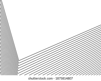 Abstract lines background. Vector illustration isolated on white.