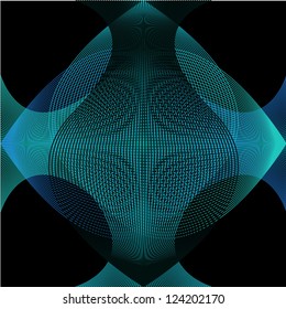Abstract lines in black