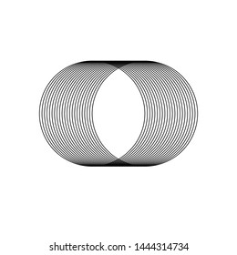 Abstract lines black and white