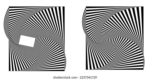 Líneas abstractas elementos de diseño blanco negro sobre fondo blanco de ondas angulares. Vector Illustration eps 10 para grunge y elegante tarjeta de visita, folleto de impresión, volante, banners, carteles, portada, etiqueta, tela