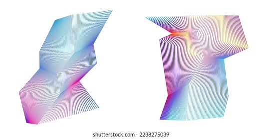Abstract lines black white design element on white background of angle waves. Vector Illustration eps 10 for grunge elegant business card, print brochure, flyer, banners, cover book, label, fabric