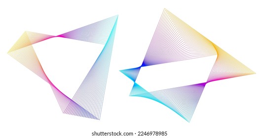 Abstract lines black white design element on white background of angle waves. Vector Illustration eps 10 for grunge elegant business card, print brochure, flyer, banners, cover book, label, fabric