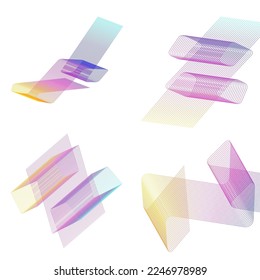 Abstract lines black white design element on white background of angle waves. Vector Illustration eps 10 for grunge elegant business card, print brochure, flyer, banners, cover book, label, fabric