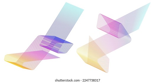 Abstract lines black white design element on white background of angle waves. Vector Illustration eps 10 for grunge elegant business card, print brochure, flyer, banners, cover book, label, fabric