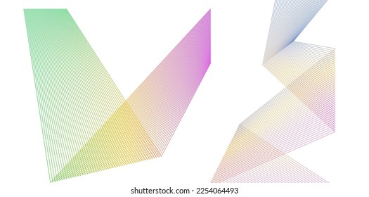 Abstract lines black white design element on white background of angle waves. Vector Illustration eps 10 for grunge elegant business card, print brochure, flyer, banners, cover book, label, fabric