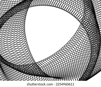 Líneas abstractas de elementos de diseño blanco negro sobre ondas de fondo. Plantillas de negocio para presentaciones elegantes. Vector Illustration eps 10 para grunge elegante tarjeta de visita, folleto de impresión, volante, banners